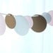 6 Foot Long - 3.5 Inch Rounds Polka Dots Garland - available in your choice of colors - Party Banner Garland