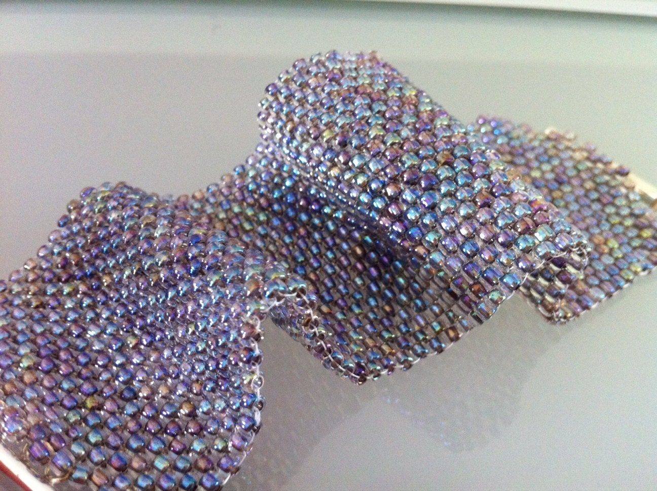 Rainbow Peacock Cuff