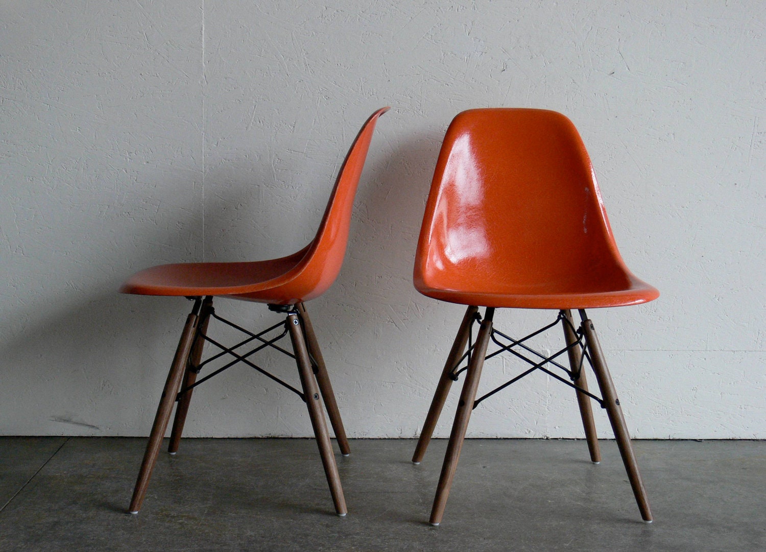 Eames for Herman Miller Dowel Base Side Chair-DSW (Set of 2)