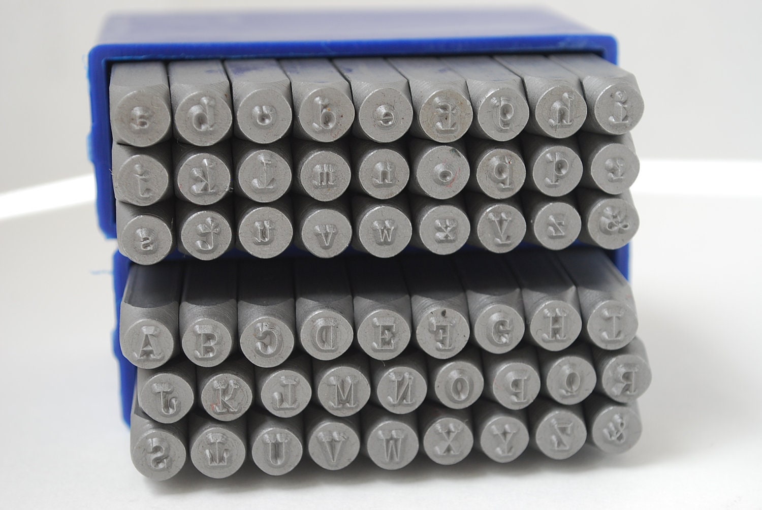 Typewriter Font Combo Set-Both Upper and Lower Letter Sets- Steel Stamps-3 MM To Make Personalized Jewelry