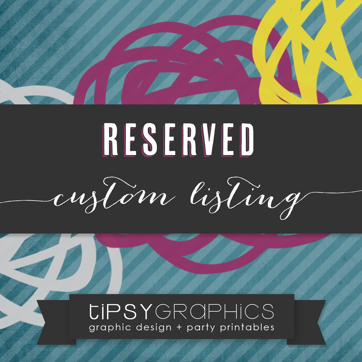 Reserved Listing. Tipsy Graphics Custom Design Il_570xn