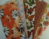 Everyday School Office Lunch Box Lunchbox Cloth Napkins for Autumn Fall Thanksgiving Wipes  Set of 5
