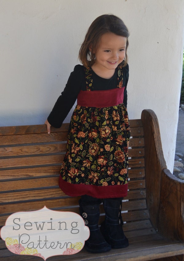 INSTANT DOWNLOAD- Lexi Jumper (Sizes 9/12 months to 8) PDF Sewing Pattern and Tutorial