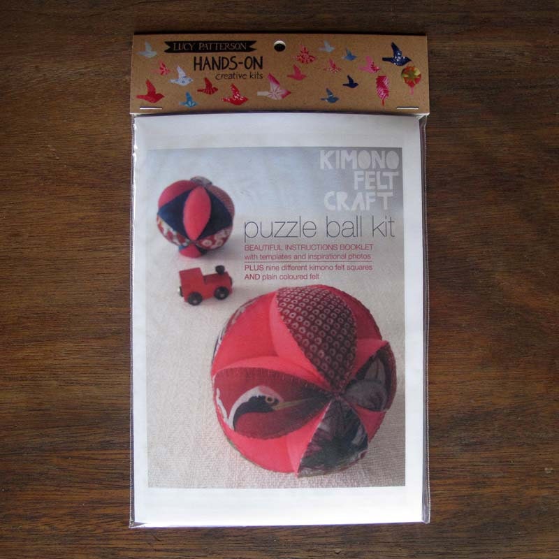 Kimono felt puzzle ball craft kit