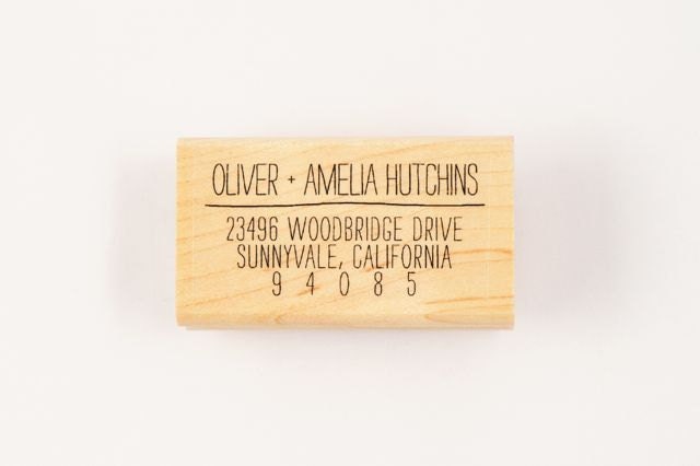 custom self-inking scribble address stamp