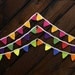 Crochet Bunting, Crochet Banner, Crochet Flags, Bunting Banner, Baby Room Decor