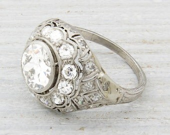 Vintage 1.25 Carat Diamond Engagement Ring