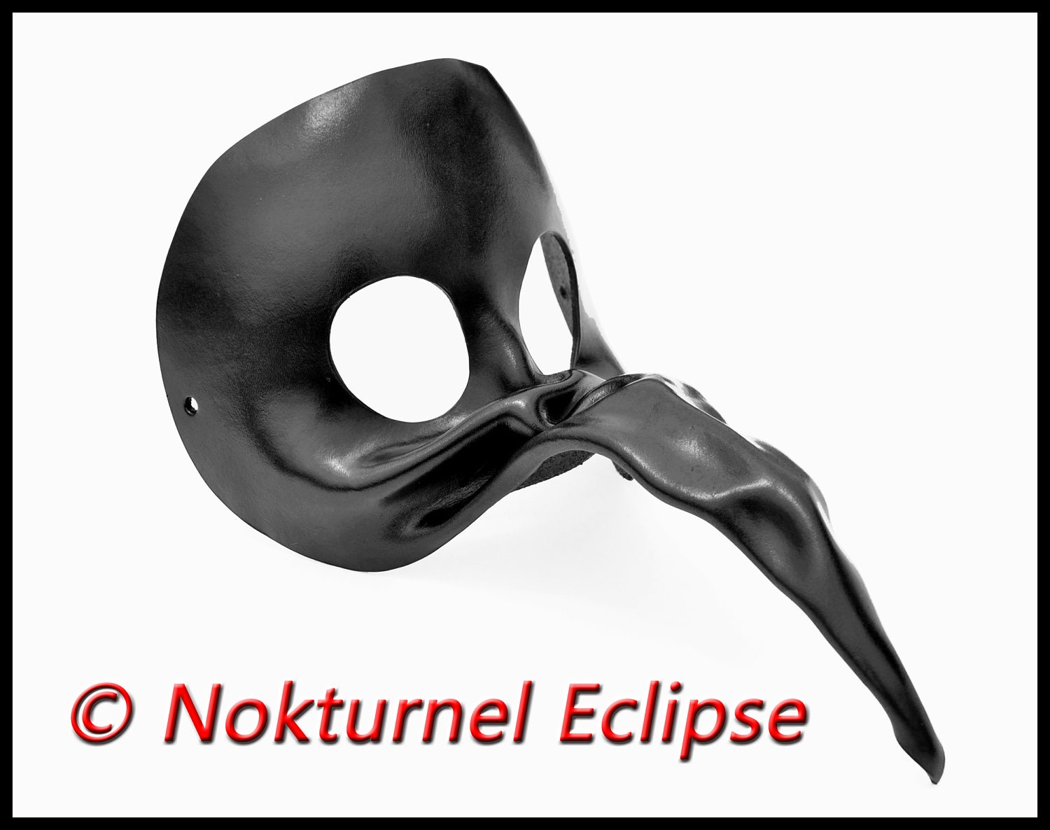 Black Plague Doctor Leather Mask Long Beak Mardi Gras Masquerade Fetish Creepy Halloween Costume UNISEX Available in Any Color