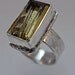 Rutile Quartz Ring in Sterling Silver, Size 8