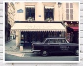French Trendy Restaurant Fine Art Photography 8x10 Home decor, 60's- 70's Vintage inspire retro photo "Pamela Popo" Unisex Gift