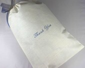 Wedding Bridal Dance Money Bag - 8x12 inch - Thank You - You choose ink color and ribbon color Il_170x135