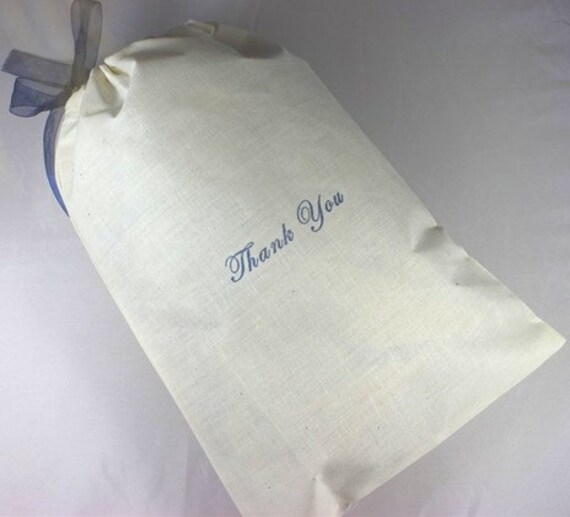 Wedding Bridal Dance Money Bag - 8x12 inch - Thank You - You choose ink color and ribbon color Il_570xn