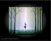 The Spirit Dances - Canvas Original 19x13 Hand Embellished Painting by Award-Winning Fae Factory Steampunk Chic Eco Artist, Dr Franky Dolan