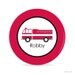 Fire Truck Personalized Plate - Melamine