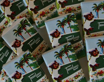 12 Vintage TRAVELODGE Soaps with Sleepy the Bear