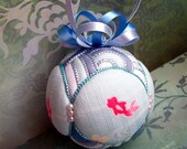 Koi Pond Japanese Kimekomi Ornament - Made to Order
