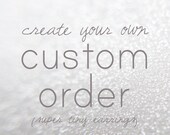 create your own custom order - super tiny post earrings - made to order