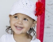 Girls Clothing Accessories, Hats, Girls Crochet Newsboy Cap Beanie Hat with Visor, Girls Newsboy Cap