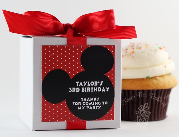 MOUSE EARS - One Dozen Mickey Mouse Cupcake Mix Birthday Party Favors