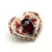 Felt brooch jewelry jewellery uk seller vintage Ruby Rock