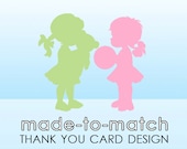 Custom Thank You Card Design by Simply Stated Creative - to coordinate with your Card, Announcement or Invitation design