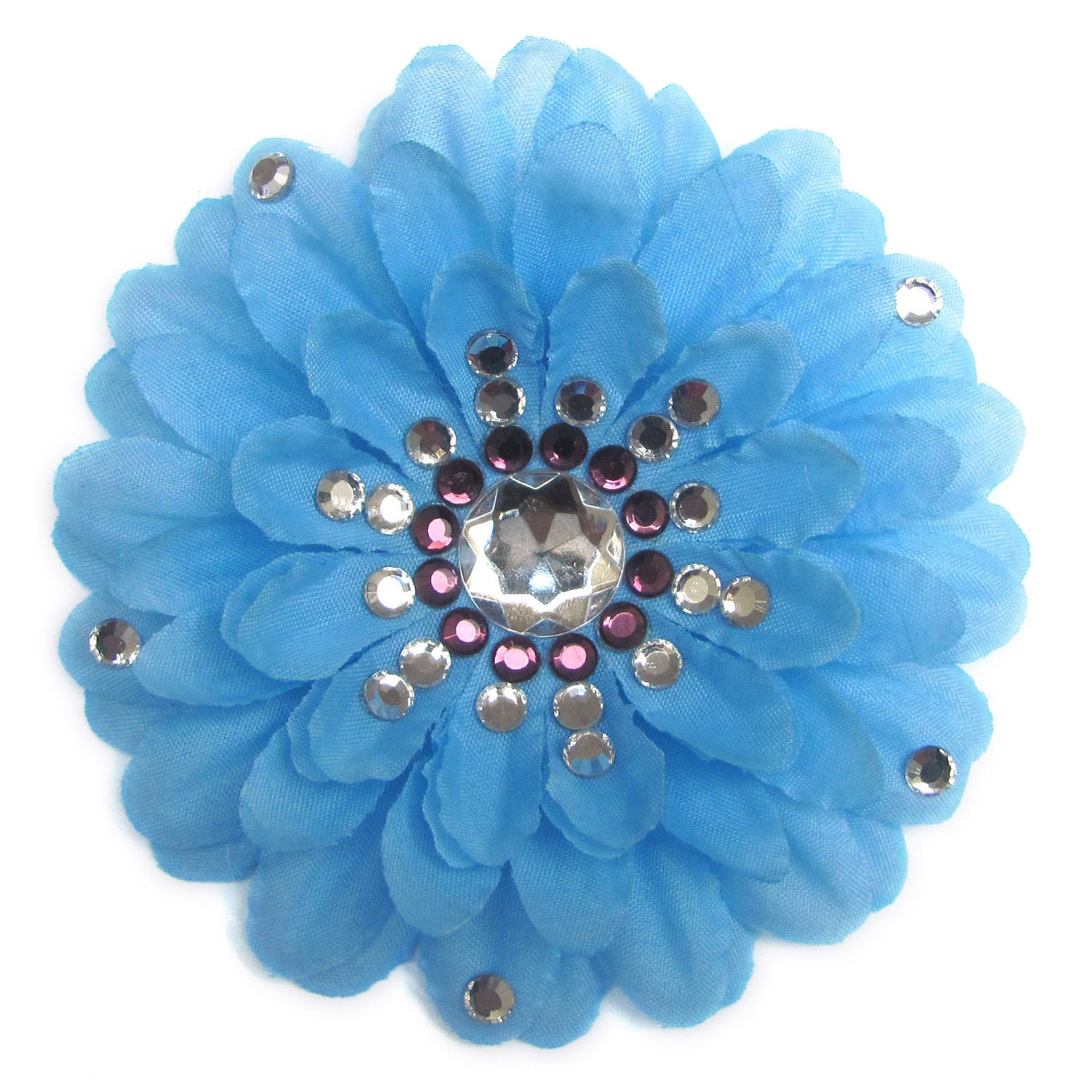 Blue Penny Blossom Sparkly Flower Barrette (The Big Bang Theory)