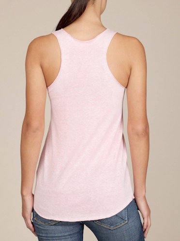 Hakuna Matata Eco Heather Racerback Tank Top in Pink