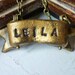 Gold Ribbon Name Necklace
