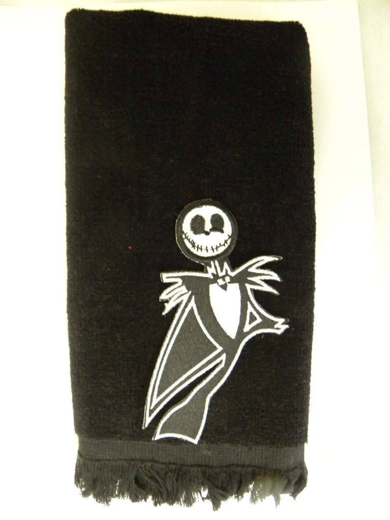 Jack Skellington hand bath towel Nightmare before by stuckonewe