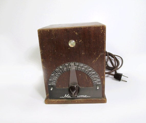 Vintage Wooden Electric Metronome Musician by UrbanRenewalDesigns