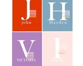 11x14 Teen Toddler Baby Nursery Personalized Custom Initial Alphabet ABC Name Keepsake Art Print . 11x14 // Kids Child Children Teen Room