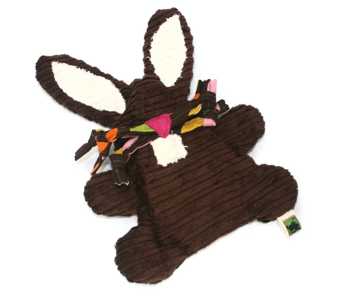 Stuffing Free Dog Toy Rabbit  "DOUBLE FABRIC LAYER Construction"