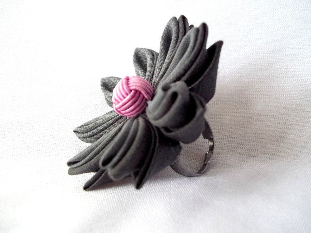 Black Lotus Cocktail Ring