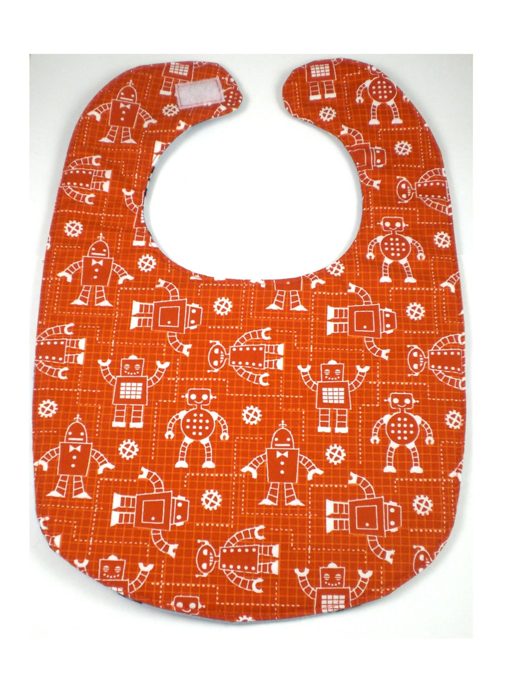 SALE Baby Bib - Robots and Tools