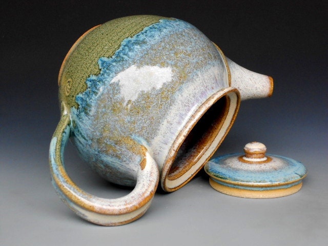 Teapot Tri Layer Blue Drip E