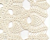 Crochet doily, lace doily, table decoration, crocheted place mat, center piece,doily tablecloth, weddings, napkin, cream, handmade doilies