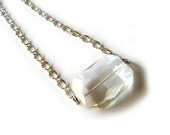 Large Faceted AB Crystal Necklace