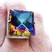 Swarovski Crystal Ring Rainbow Bling Ring