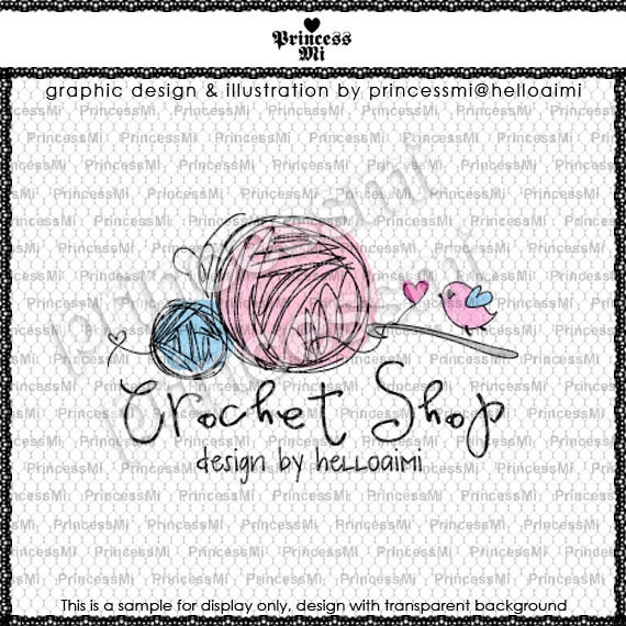 Premade Logo Design custom logo design /yarn logo by helloaimi