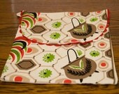 Vintage Print Cloth Bag / Table Cloth Fabric Bag