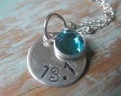 13.1 Half Marathon  - Sterling Silver Disc - HALF Inch - TakeFlightBoutique on Etsy