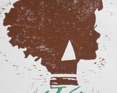 Alpha Kappa Alpha- block print