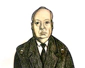 Alfred Hitchcock Paper Doll Articulated - Classic Film Director
