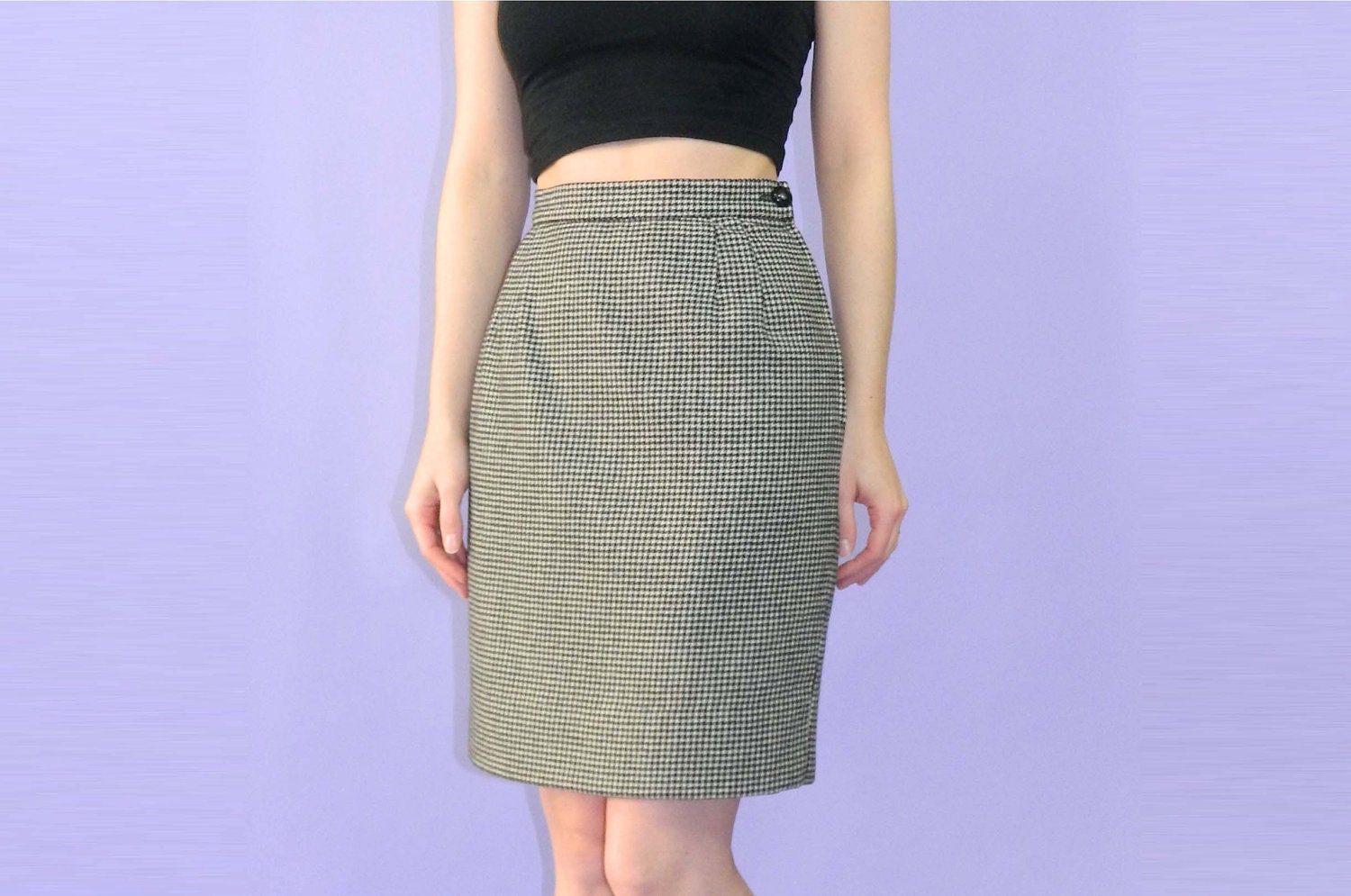 VALENTINO Houndstooth Pencil Skirt XS/S