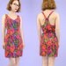 1990s Floral Dress Racer Back Medium SALE