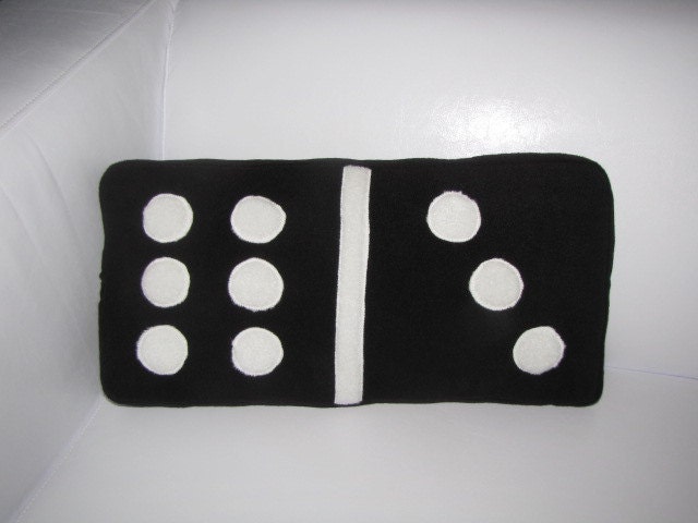 Domino Pillow - Personalized - Custom - Geek Chic Home Decor