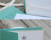 Oceans of Love Invitation Suite - starfish & seahorse nautical beach wedding - sample listing