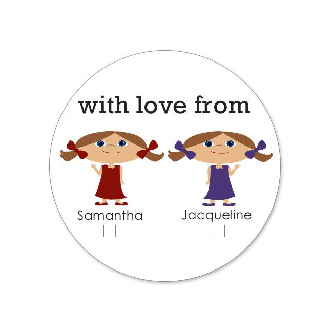Sticky Holiday Gift Tags