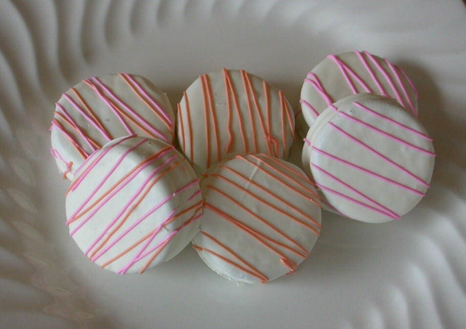 90 edible wedding favors - Dipped Oreo Cookies for bridal showers, baby showers, party favors Il_570xn