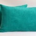 Sukan / SET (2 piece) Emerald Green Velvet Pillow Covers, Decorative Pillows, Throw Pillow Covers, Accent Pillows, Chevron Pillow Covers